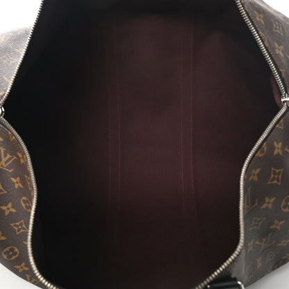 Louis Vuitton Monogram Macassar Keepall Bandouliere 55 5 of 13