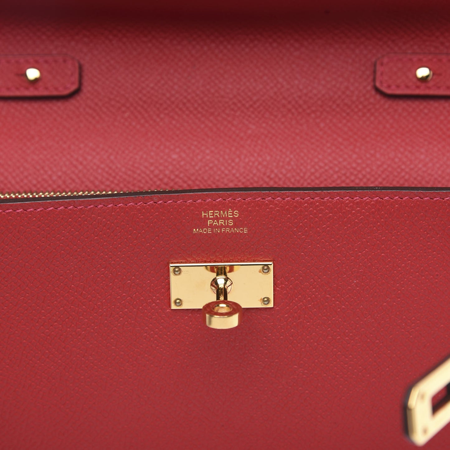 Epsom Kelly Wallet To Go Rouge Casaque