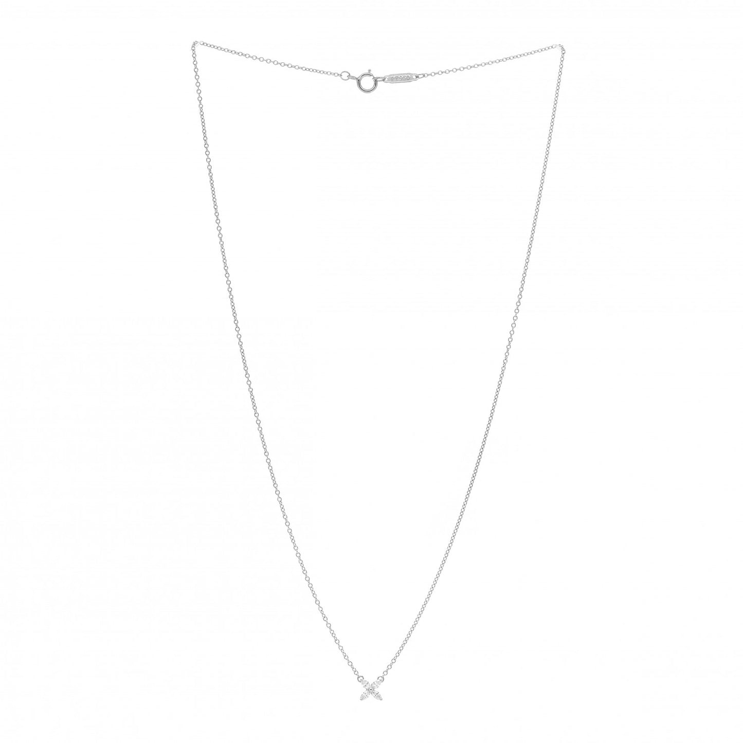 Platinum Diamond Mini Victoria Necklace