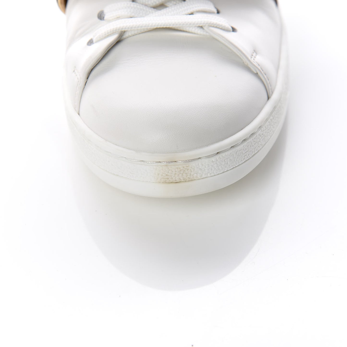 Calfskin Monogram Frontrow Sneakers 38 White
