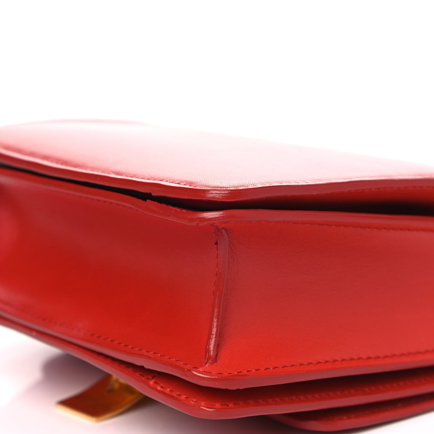 Box Calfskin Small Classic Box Flap Bag Red