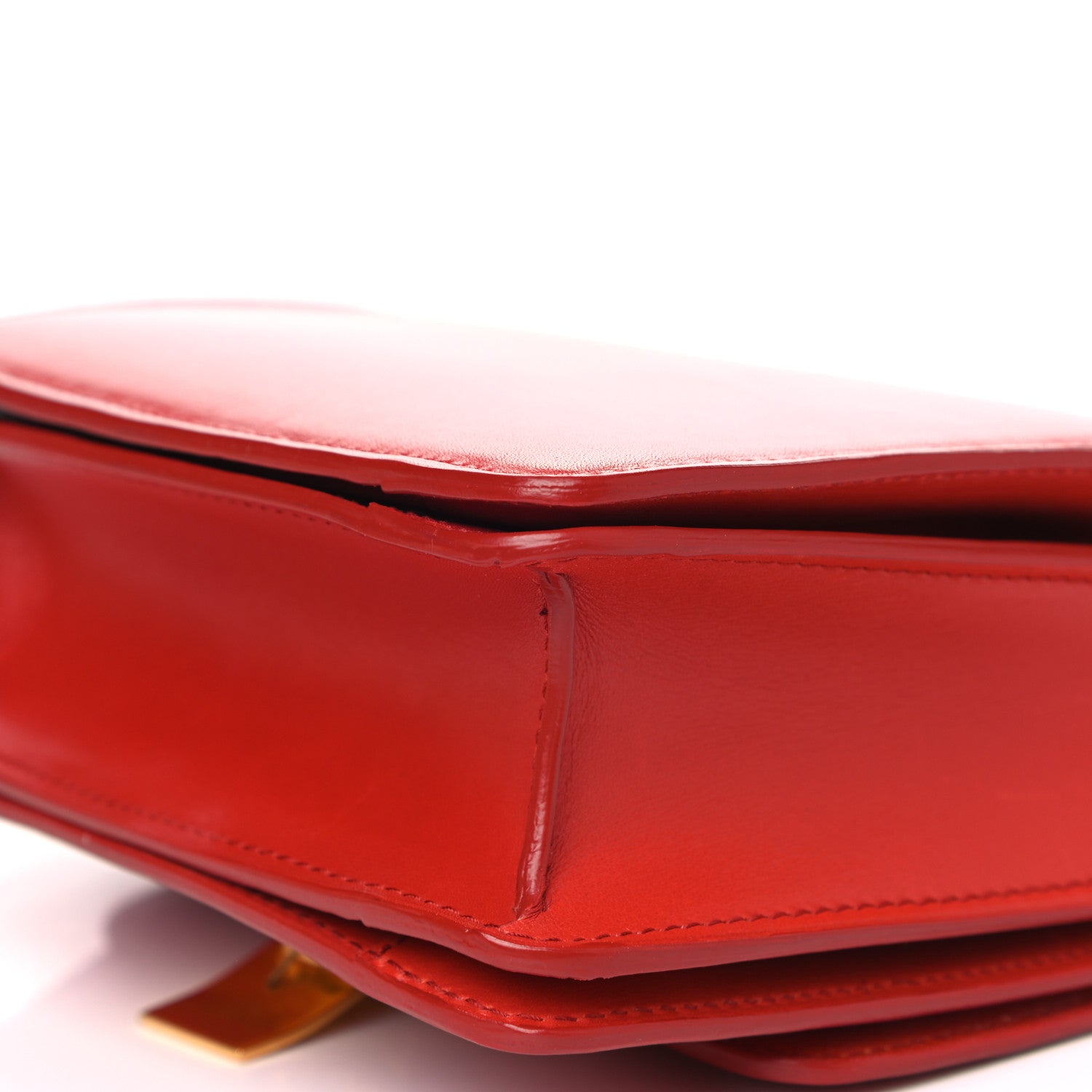 Celine Box Calfskin Small Classic Box Flap Bag Red 12 of 15