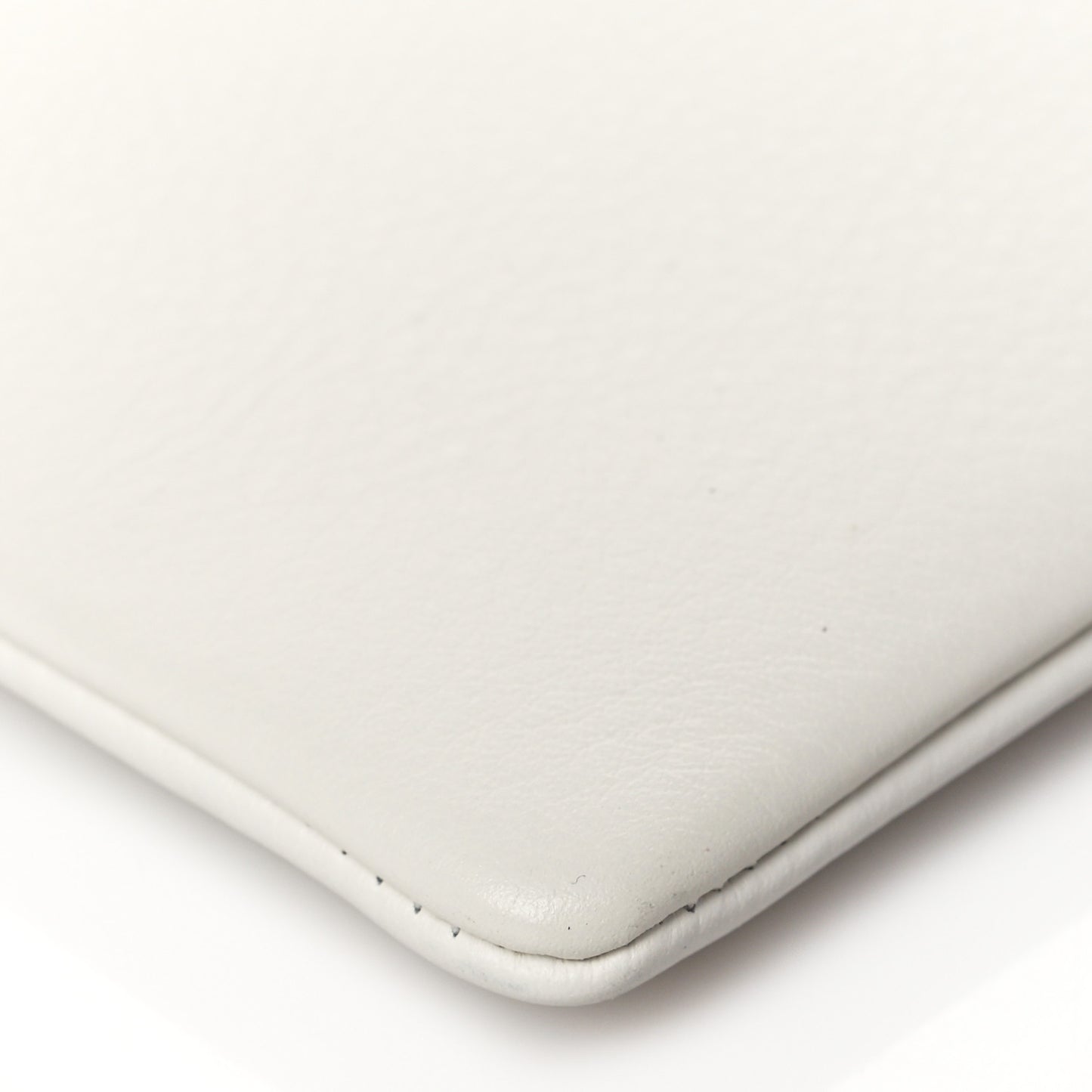Calfskin Logo Everyday Second Bag White
