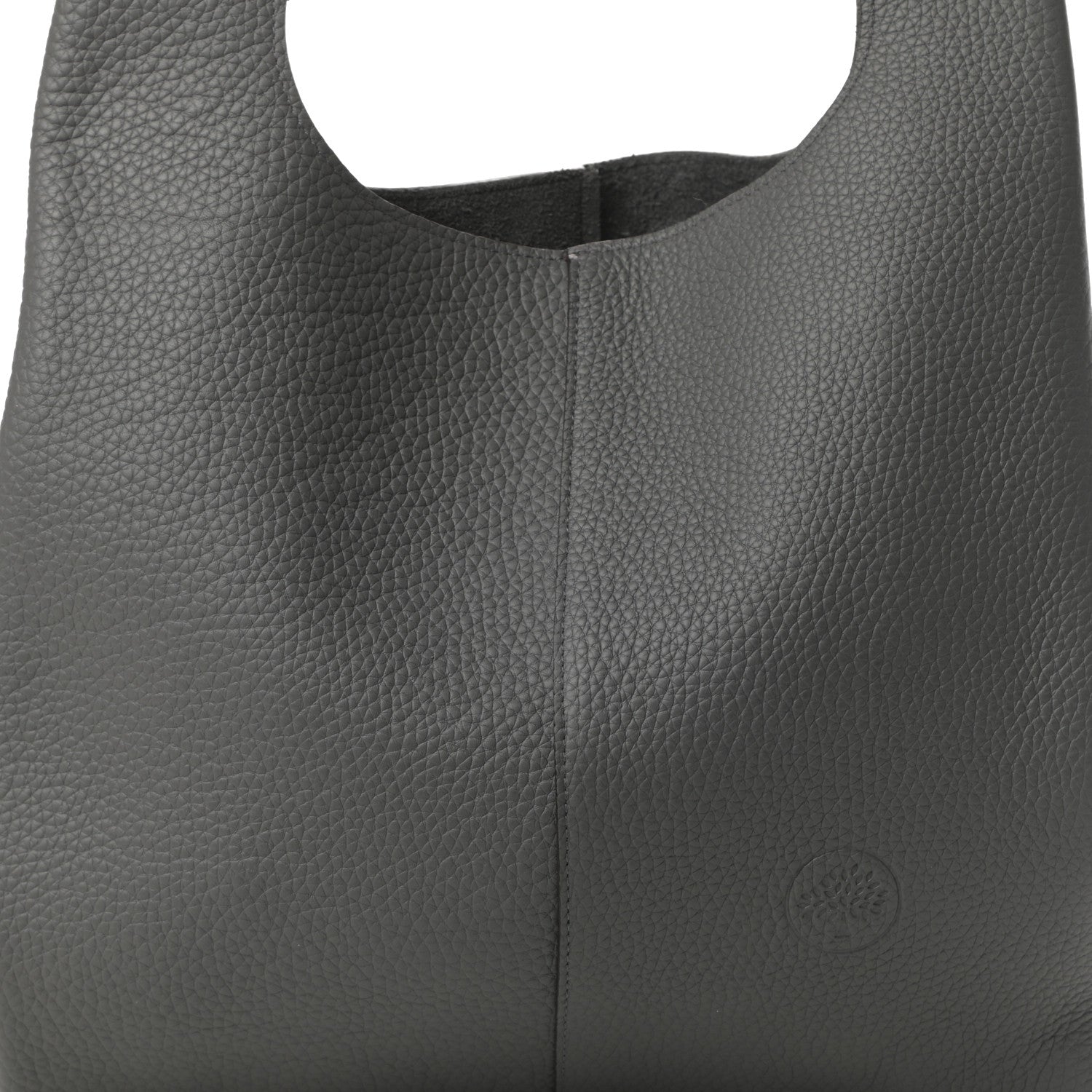 Mulberry Calfskin Heavy Grain Oversized Portobello Tote Charcoal 8 of 10