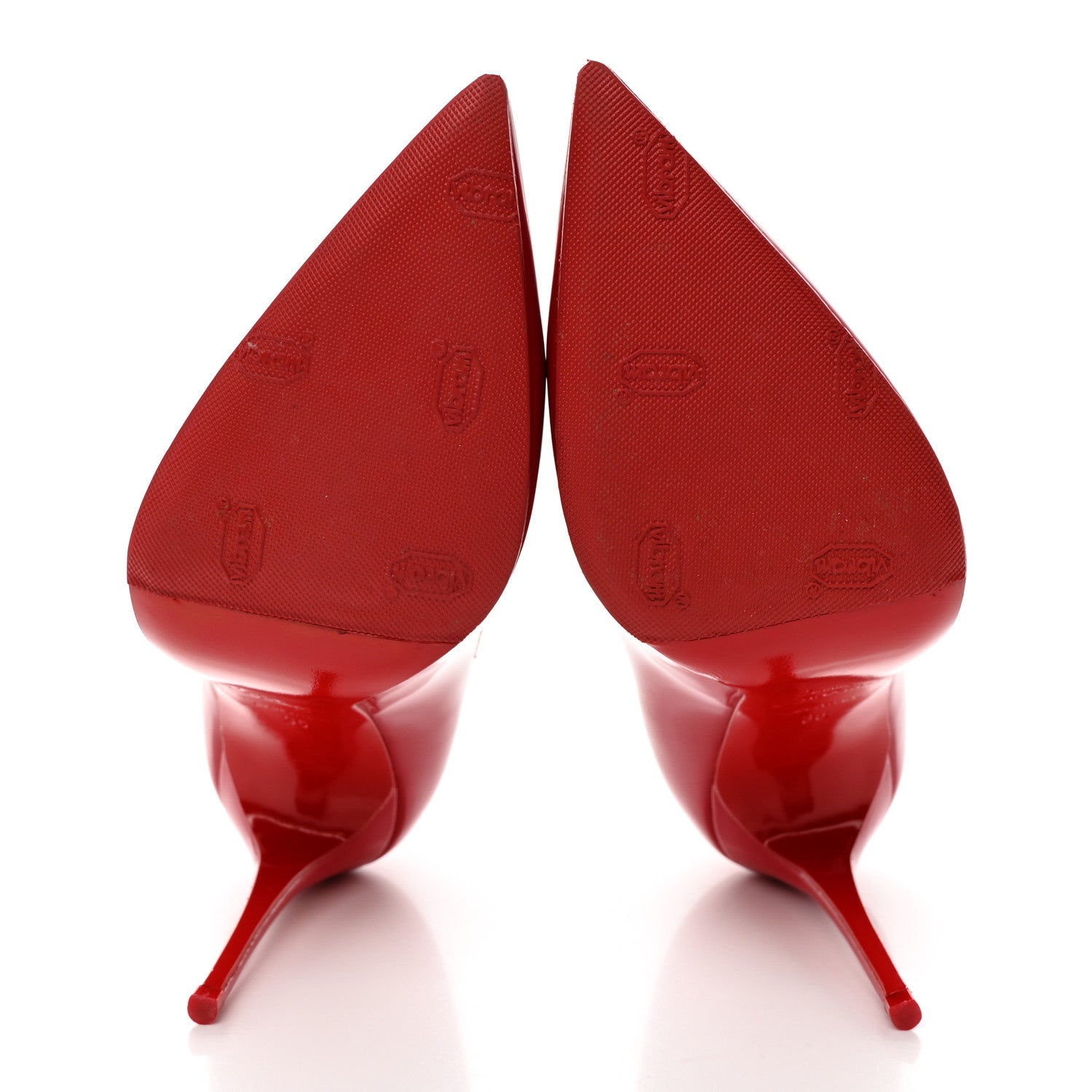 Christian Louboutin Patent Pigalle Follies 100 Pumps 35 Red 5 of 14