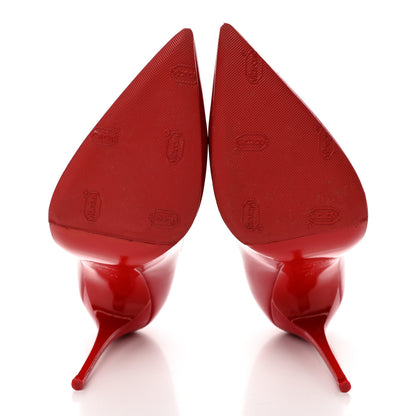 Christian Louboutin Patent Pigalle Follies 100 Pumps 35 Red 5 of 14