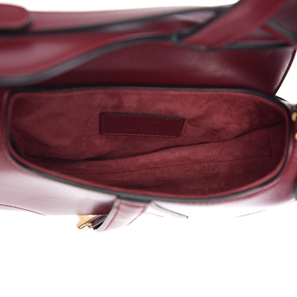 Christian Dior Calfskin Mini Saddle Bag Red 4 of 8