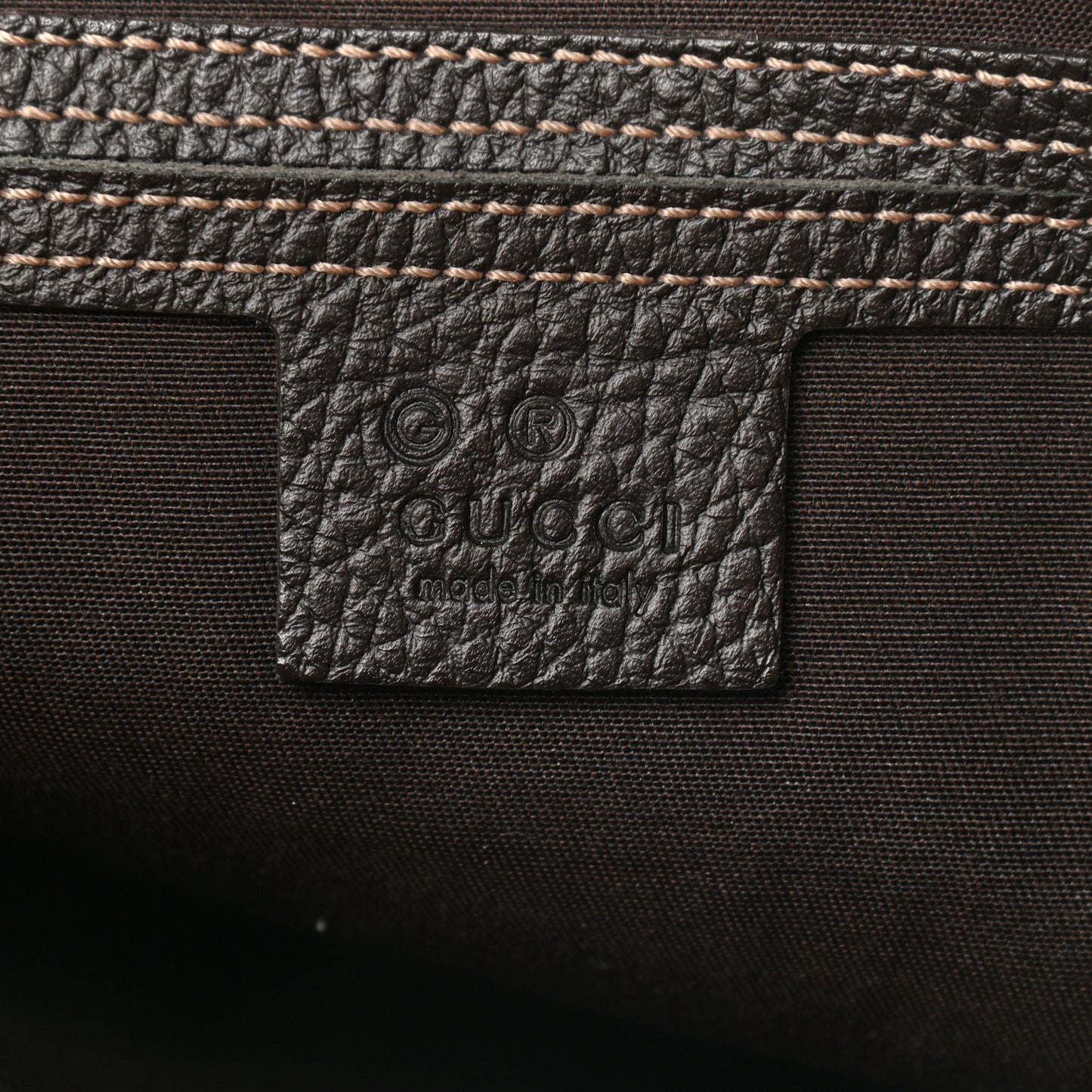 Crystal Monogram Medium Abbey Shoulder Bag Dark Brown