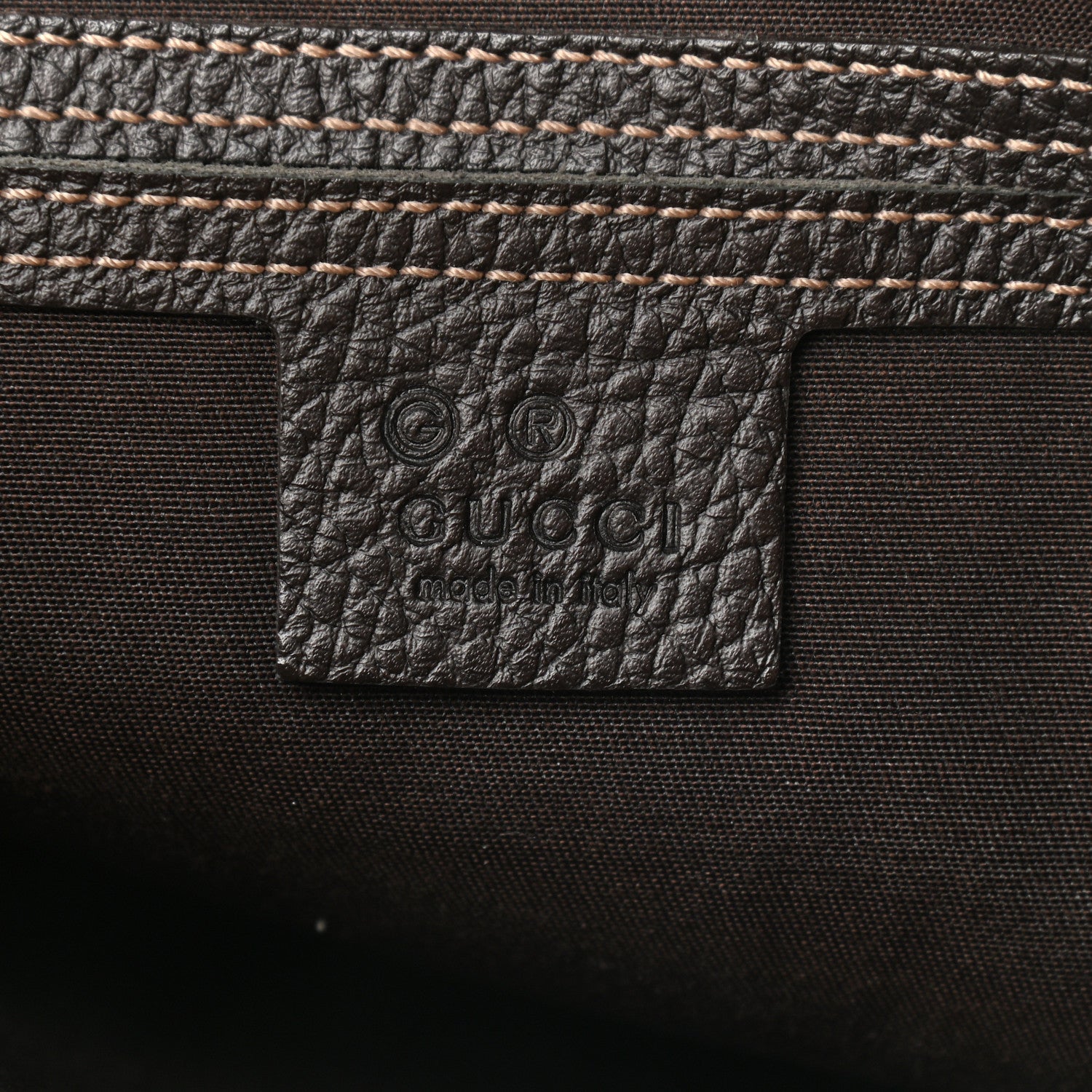 Gucci Crystal Monogram Medium Abbey Shoulder Bag Dark Brown 6 of 9