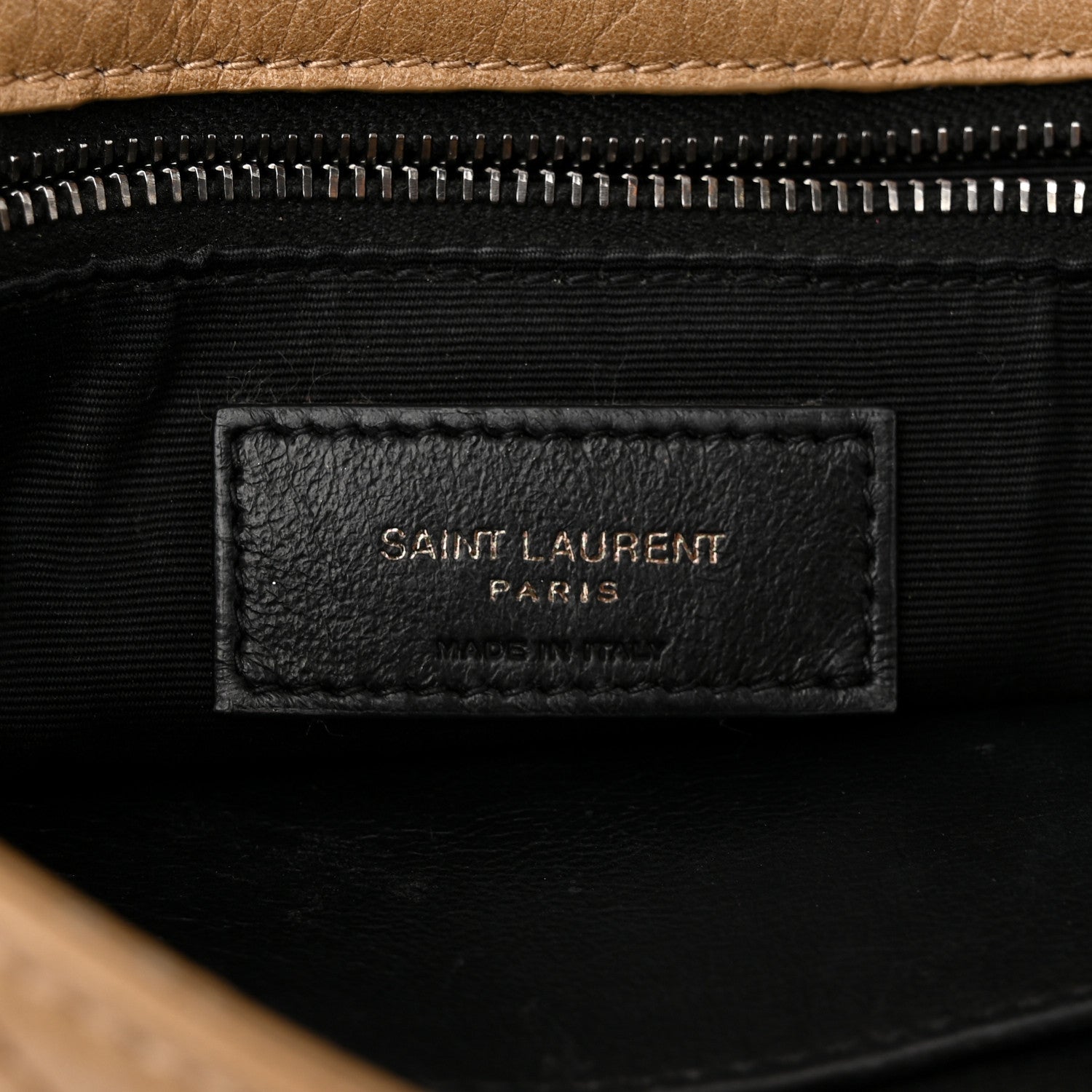 Saint Laurent Crinkled Calfskin Matelasse Monogram Medium Niki Chain Satchel Natural 6 of 13