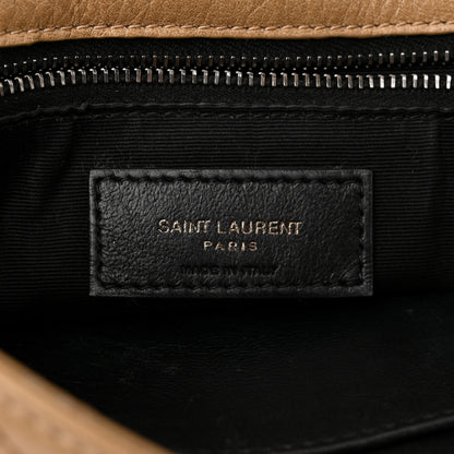Saint Laurent Crinkled Calfskin Matelasse Monogram Medium Niki Chain Satchel Natural 6 of 13