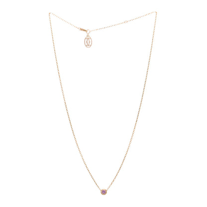 Cartier 18K Pink Gold Pink Sapphire D'Amour Pendant Necklace 3 of 4