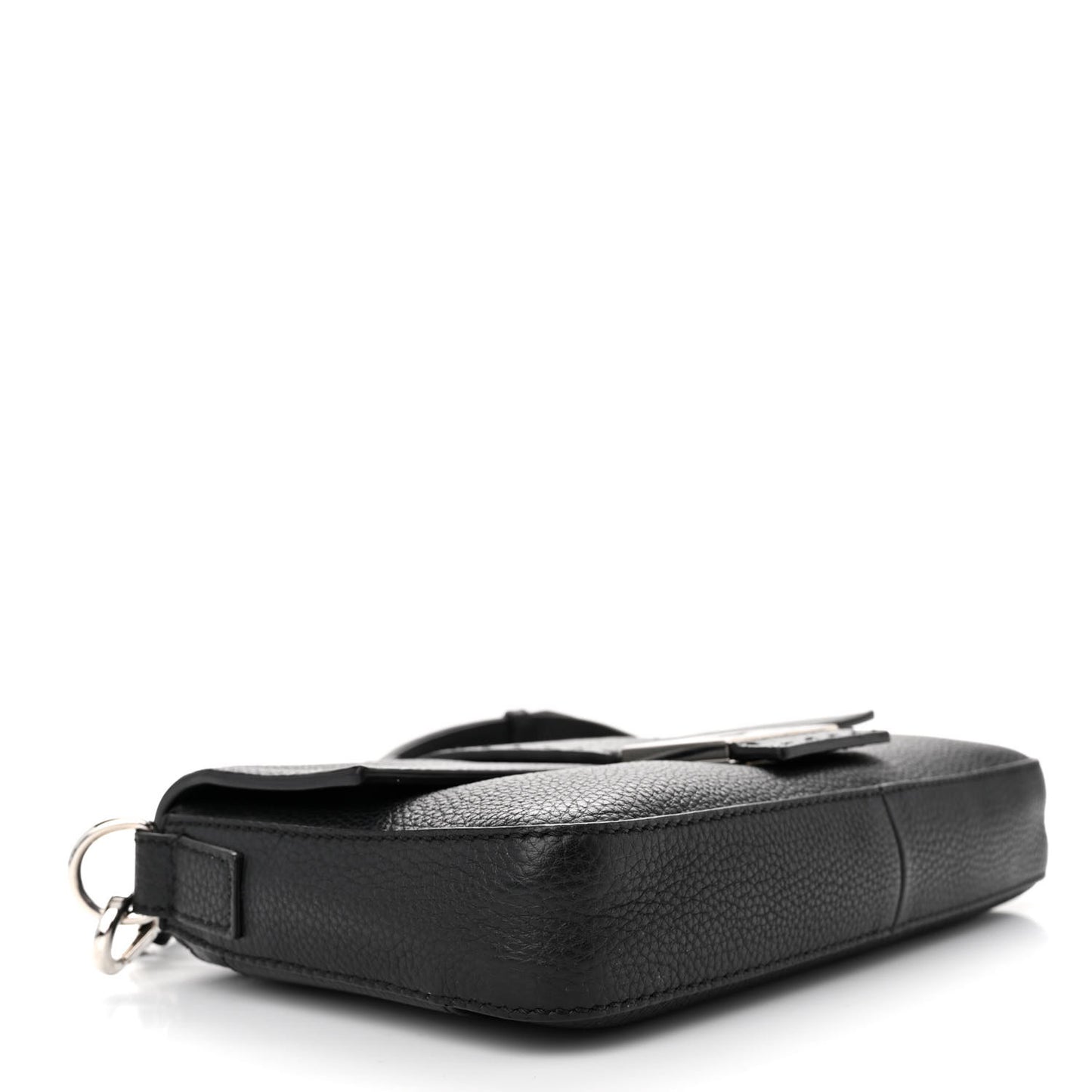 Cuoio Romano Selleria Belt Baguette Bag Black