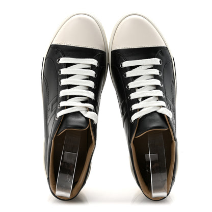 Hermes Calfskin Womens Voltage Sneakers 38 Black 2 of 9
