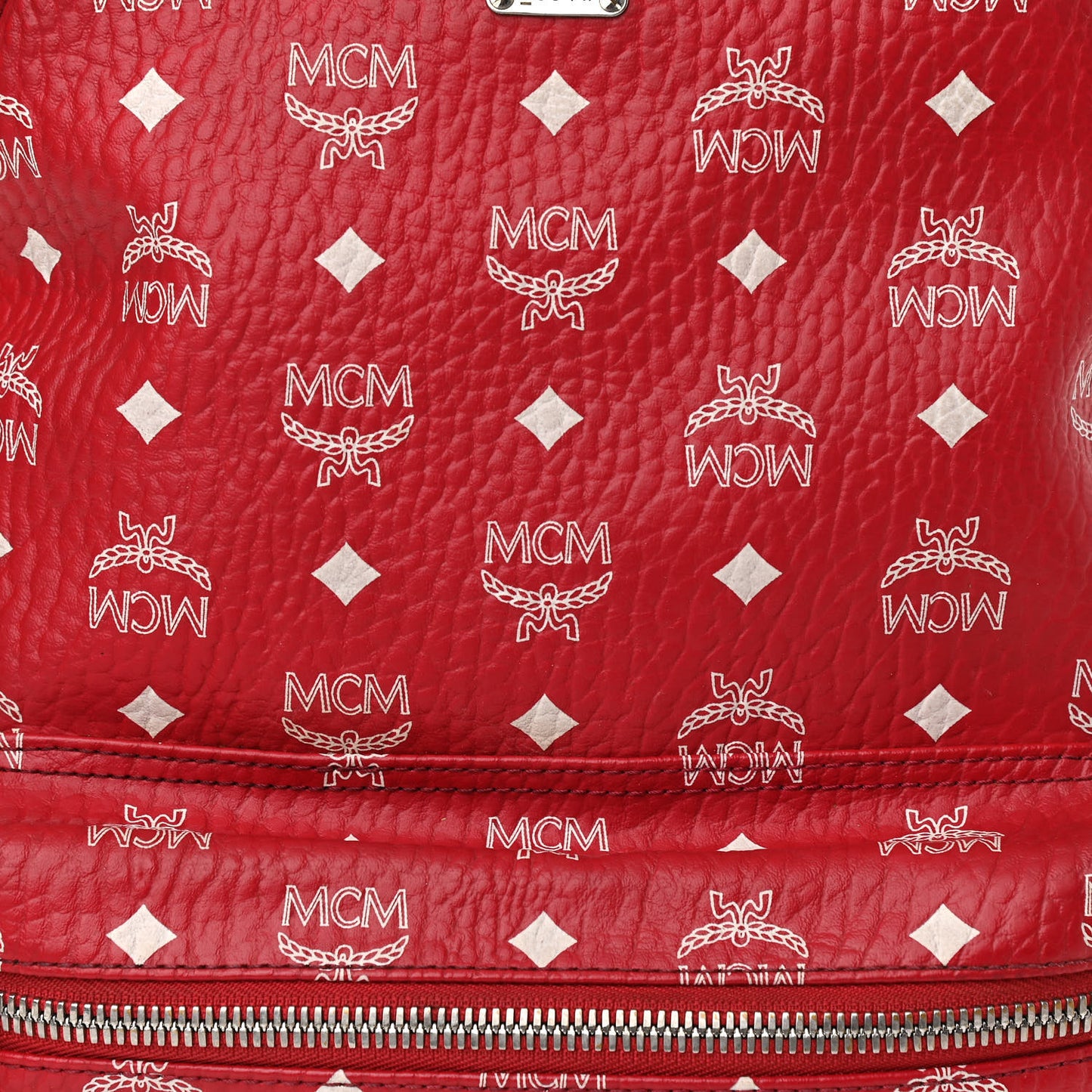 Visetos Medium Stark Backpack Red White