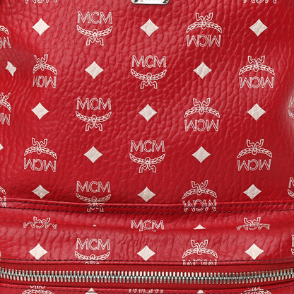 MCM Visetos Medium Stark Backpack Red White 8 of 18