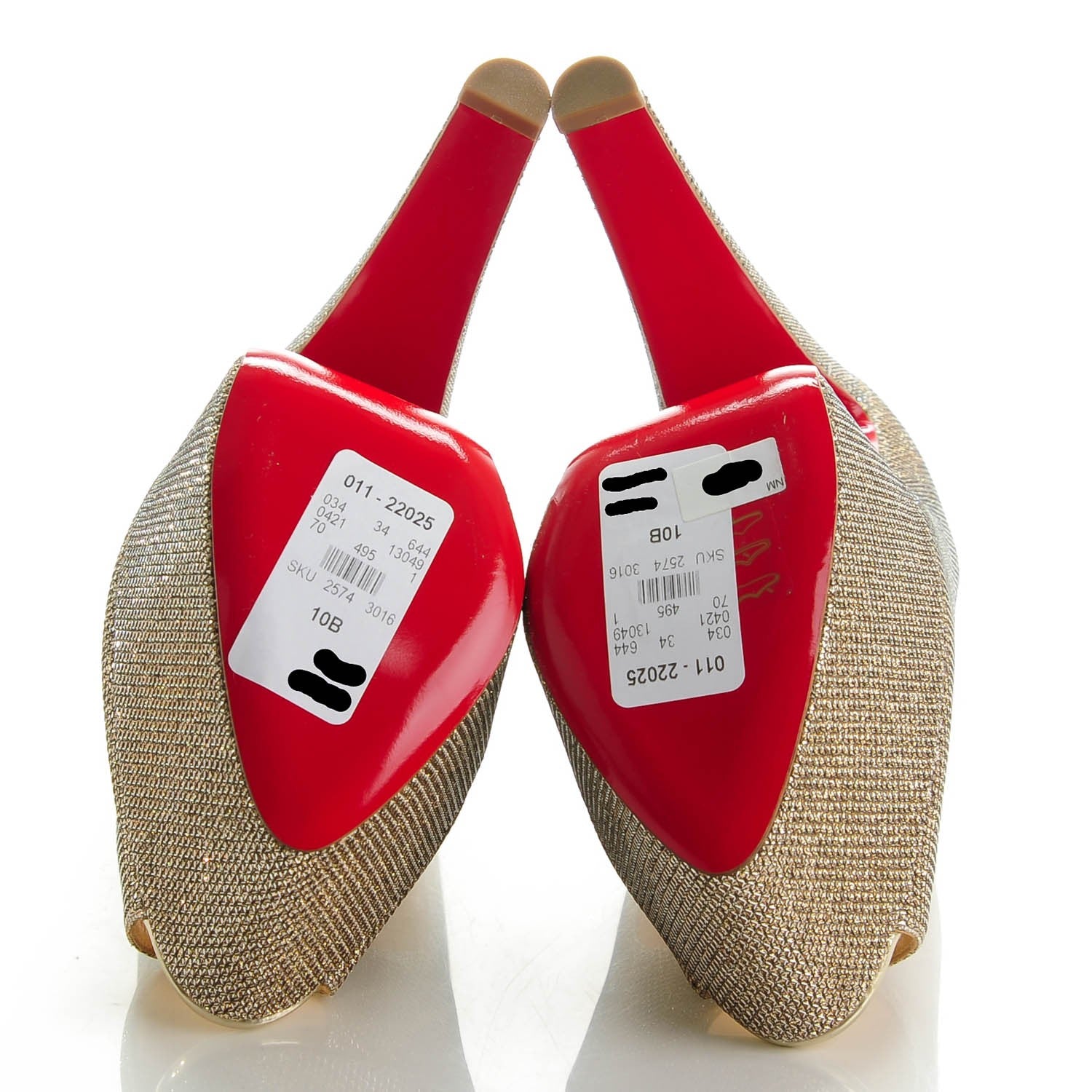 Christian Louboutin Glitter Fabric Altareva 160 Pumps 40 Gold 5 of 7