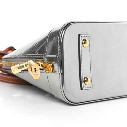 Louis Vuitton Vernis Alma BB Gris Metal 9 of 12