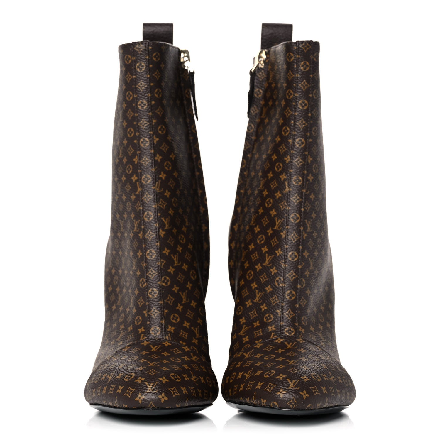 Louis Vuitton Nano Monogram Silhouette Ankle Boots 36 2 of 9