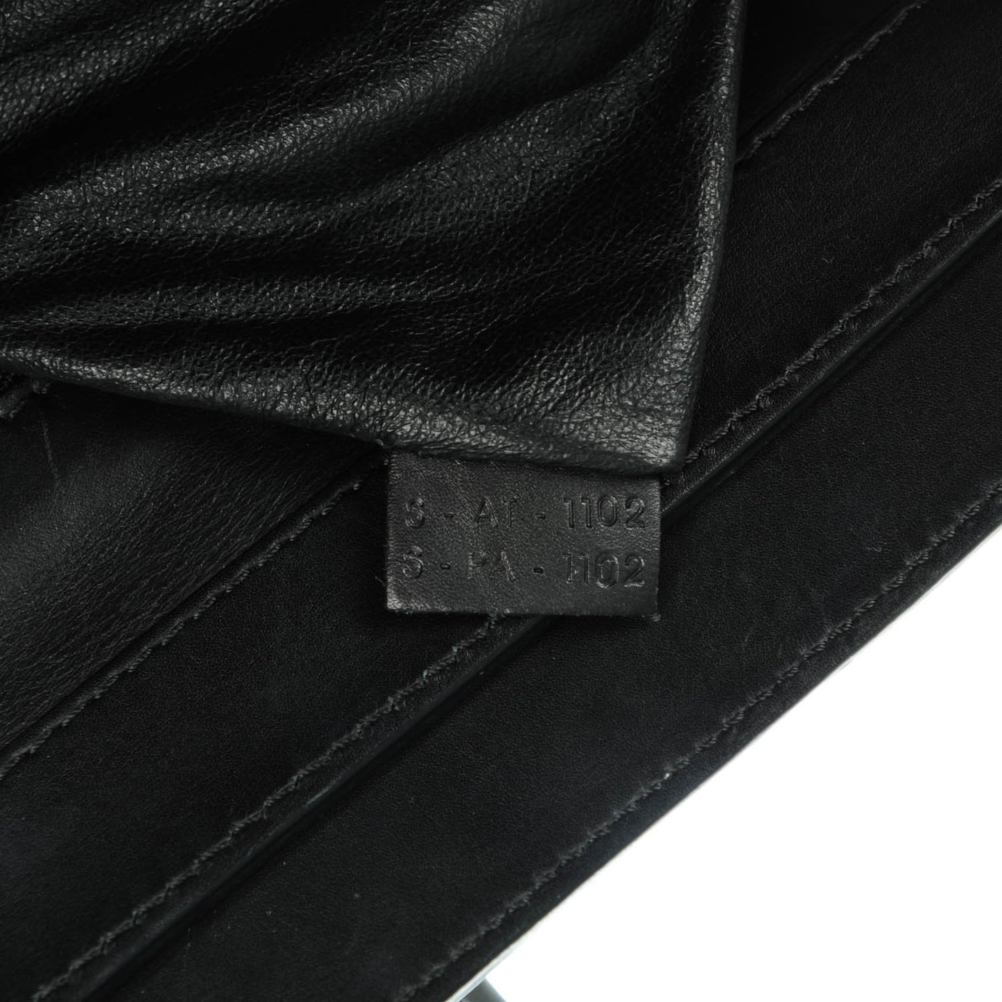 Smooth and Textured Calfskin Mini Bi-Color Luggage Black White