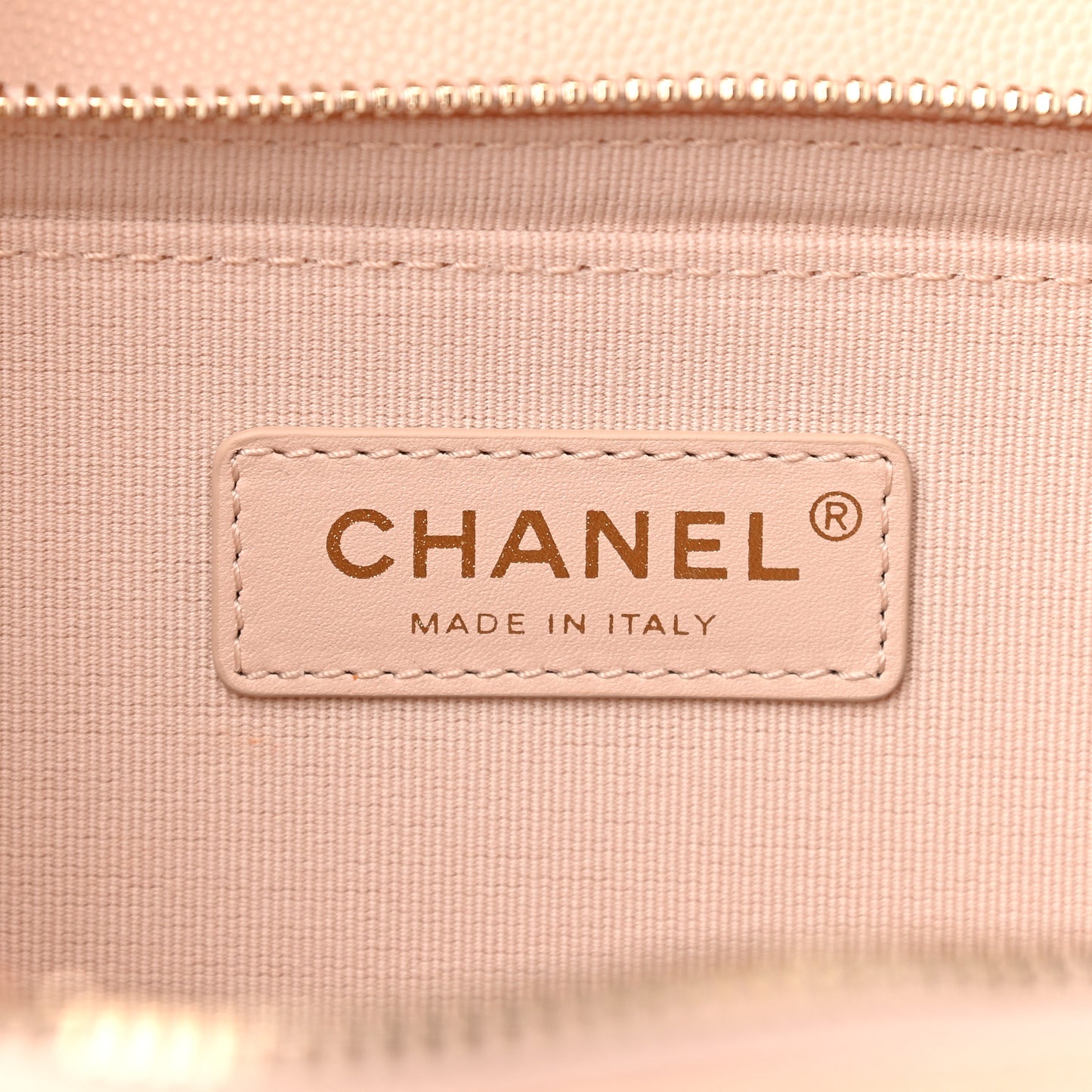 Caviar Quilted Large Like A Wallet Flap Light Beige