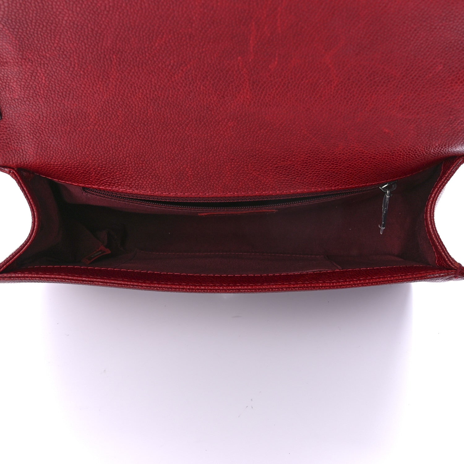 Chanel Caviar Quilted New Medium Boy Flap Dark Red 5 of 11