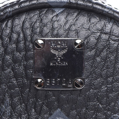MCM Visetos Side Suds X-Mini Stark Bebe Boo Backpack Black 7 of 14