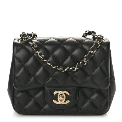 Chanel Lambskin Quilted Mini Square Flap Black 1 of 10