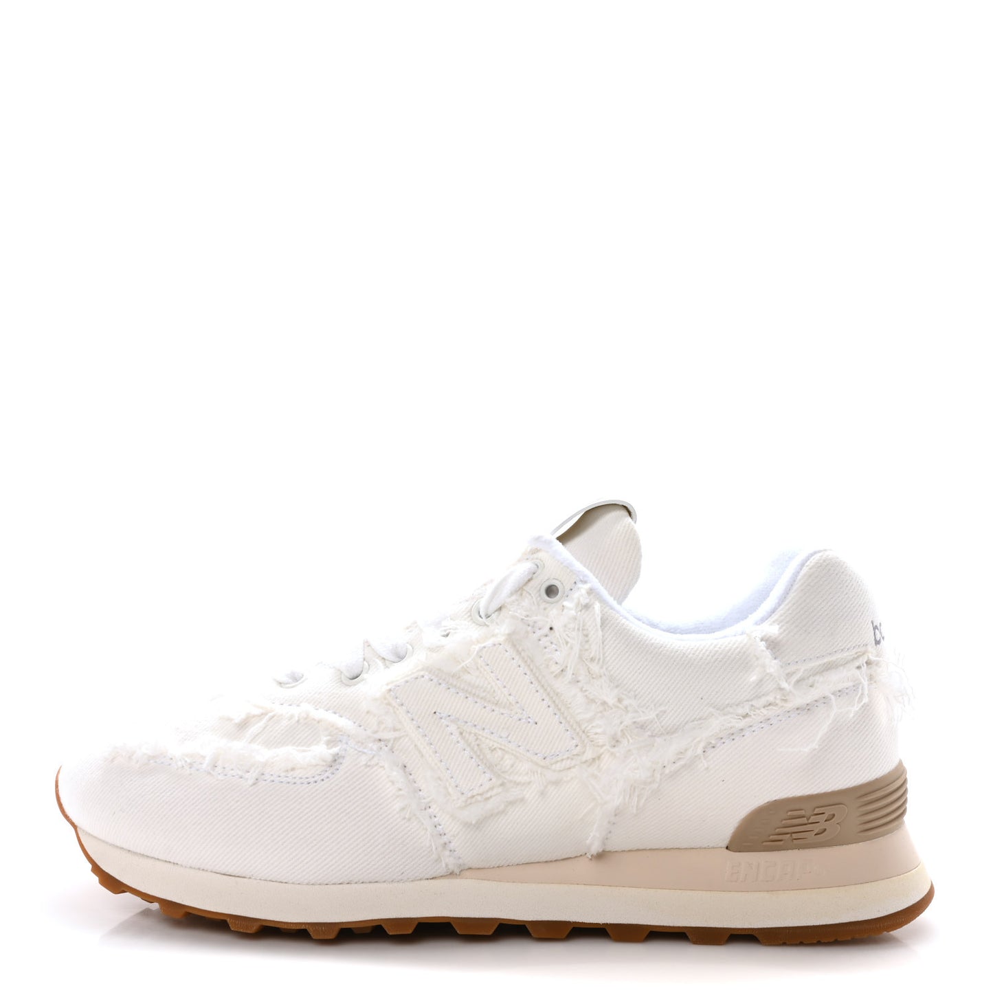 X NEW BALANCE Denim Marmorizzato 574 Sneakers 38.5 White