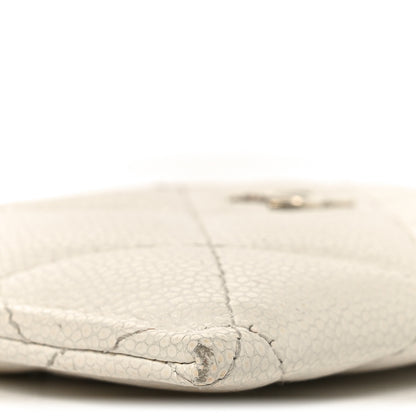 Chanel Caviar Quilted Card Holder White 9 of 10