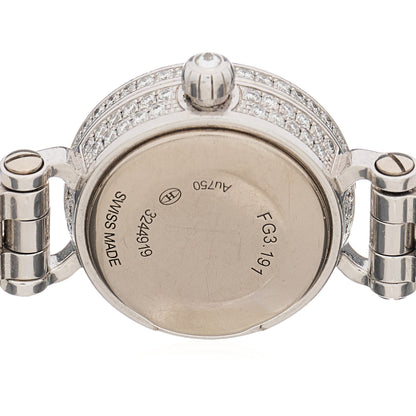 Hermes 18K White Gold Diamond Pave 16mm Faubourg Quartz Watch 4 of 5