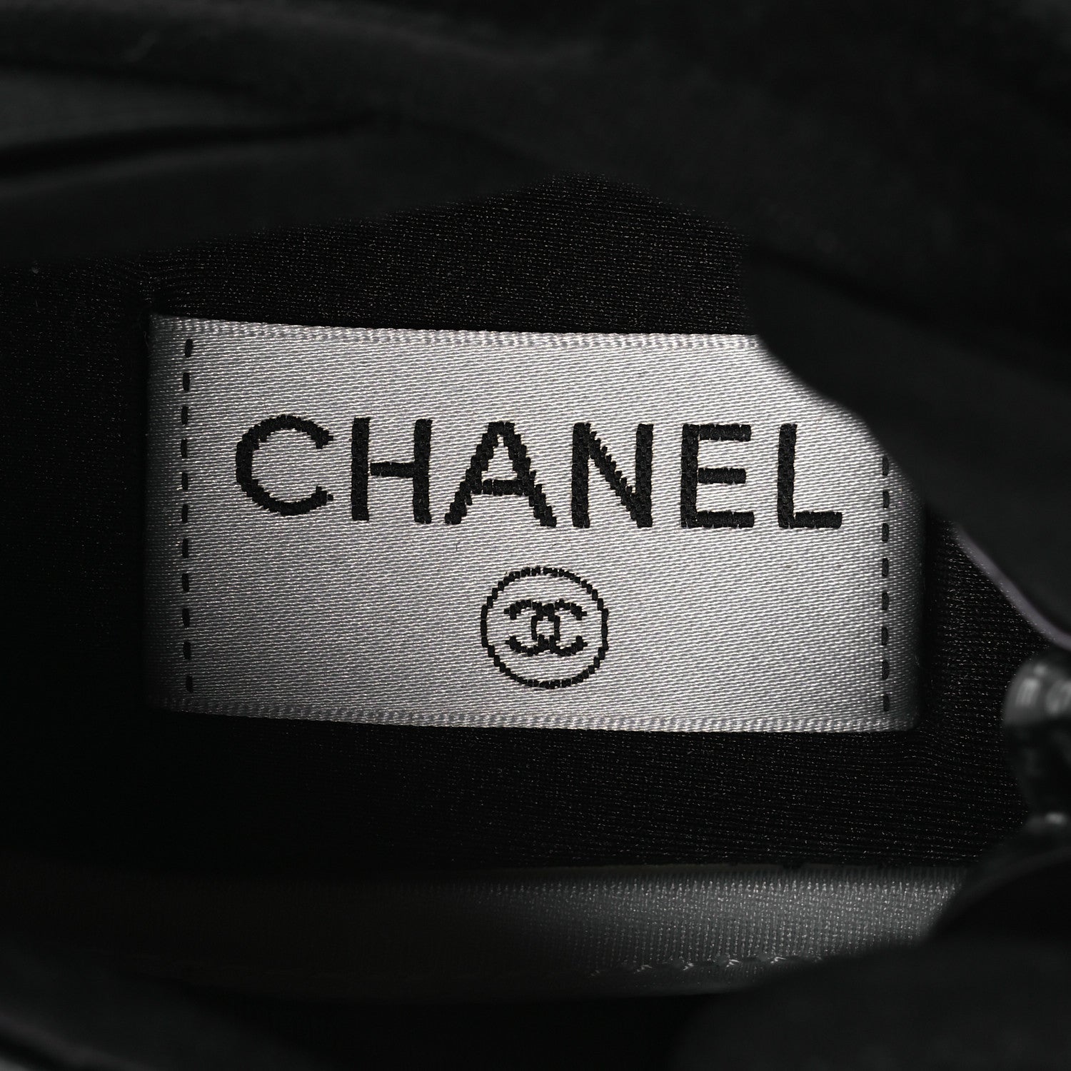 Chanel Velvet Calfskin Mixed Fibers CC Sneakers 37 Black 9 of 10