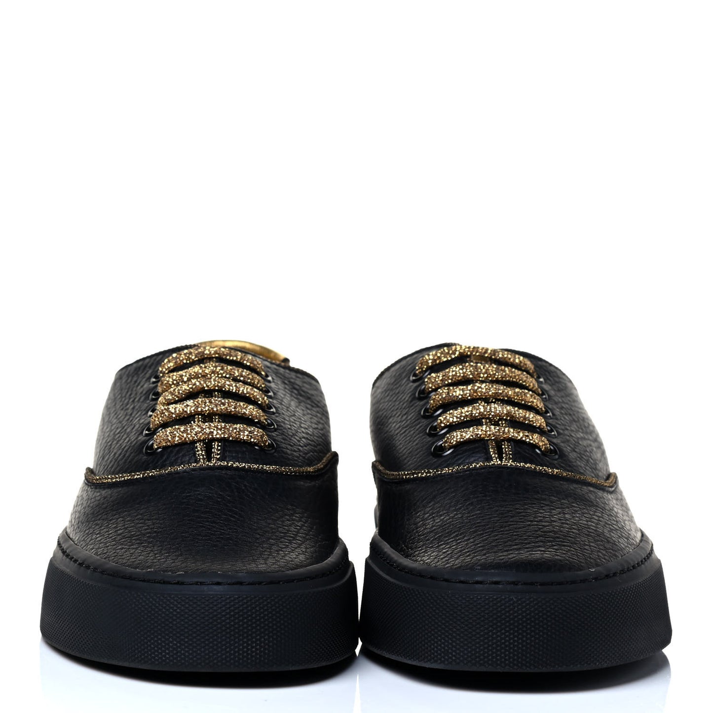 Nappa Venice Sneakers 39.5 Black Gold