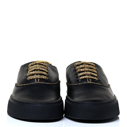 Saint Laurent Nappa Venice Sneakers 39.5 Black Gold 2 of 5