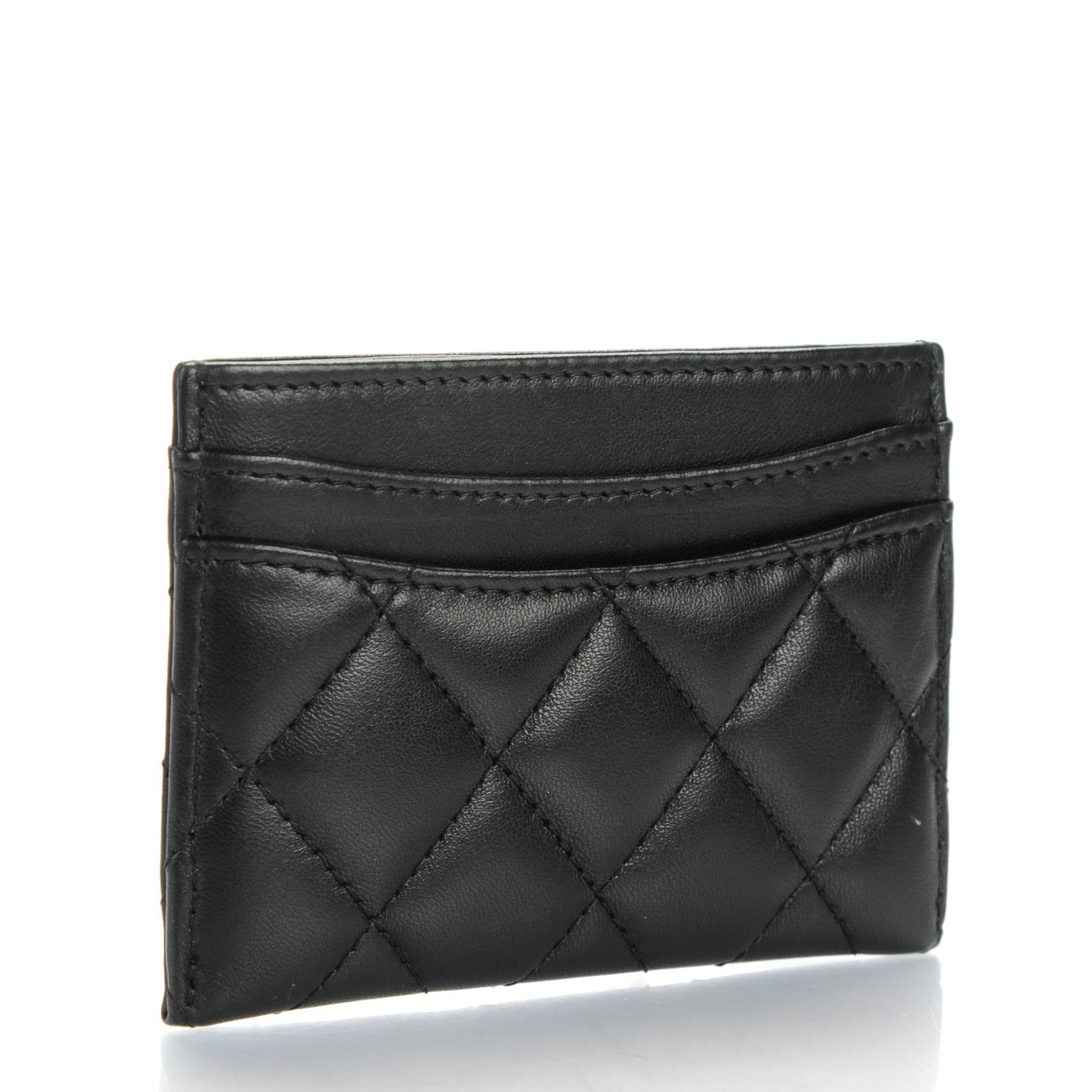 Chanel Lambskin Quilted Card Holder Black 3 of 8