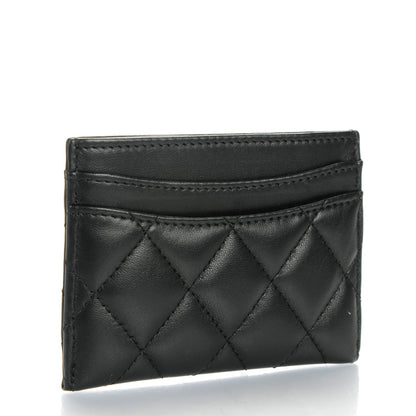 Chanel Lambskin Quilted Card Holder Black 3 of 8