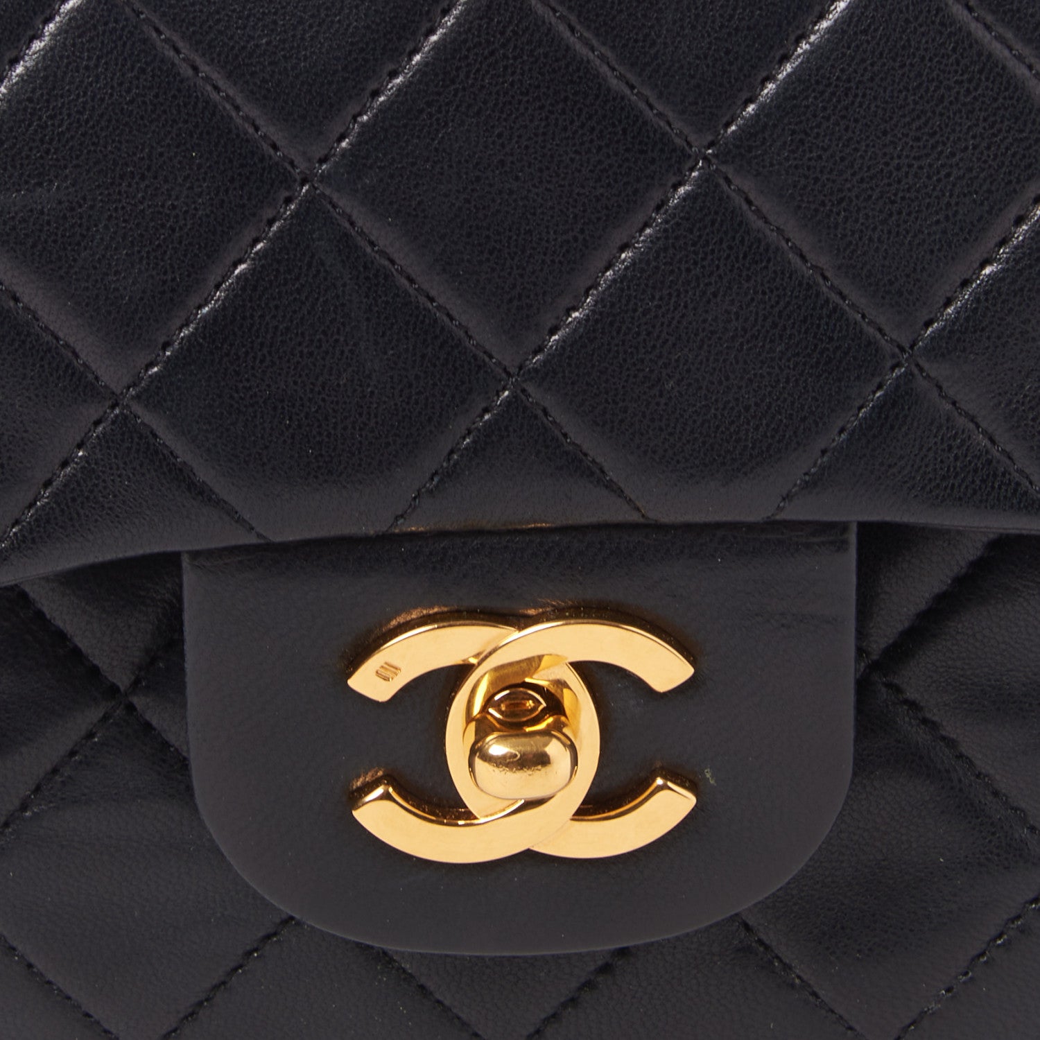 Chanel Lambskin Quilted Small Double Flap Black 6 of 9