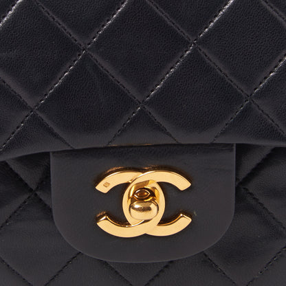 Chanel Lambskin Quilted Small Double Flap Black 6 of 9