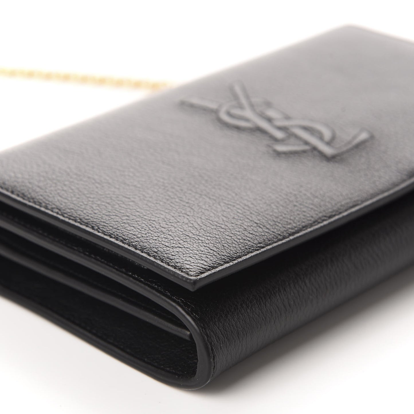 Calfskin Monogram Belle de Jour Chain Clutch Black