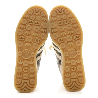 Gucci X ADIDAS GG Supreme Monogram Gazelle Wedge Sneakers 36.5 Beige Ebony Off White New Shamarock 6 of 9
