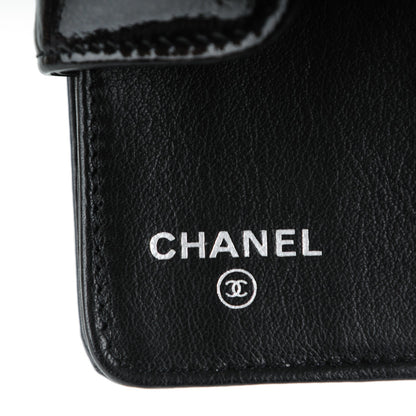Chanel Patent Compact Zip Wallet Black 7 of 7