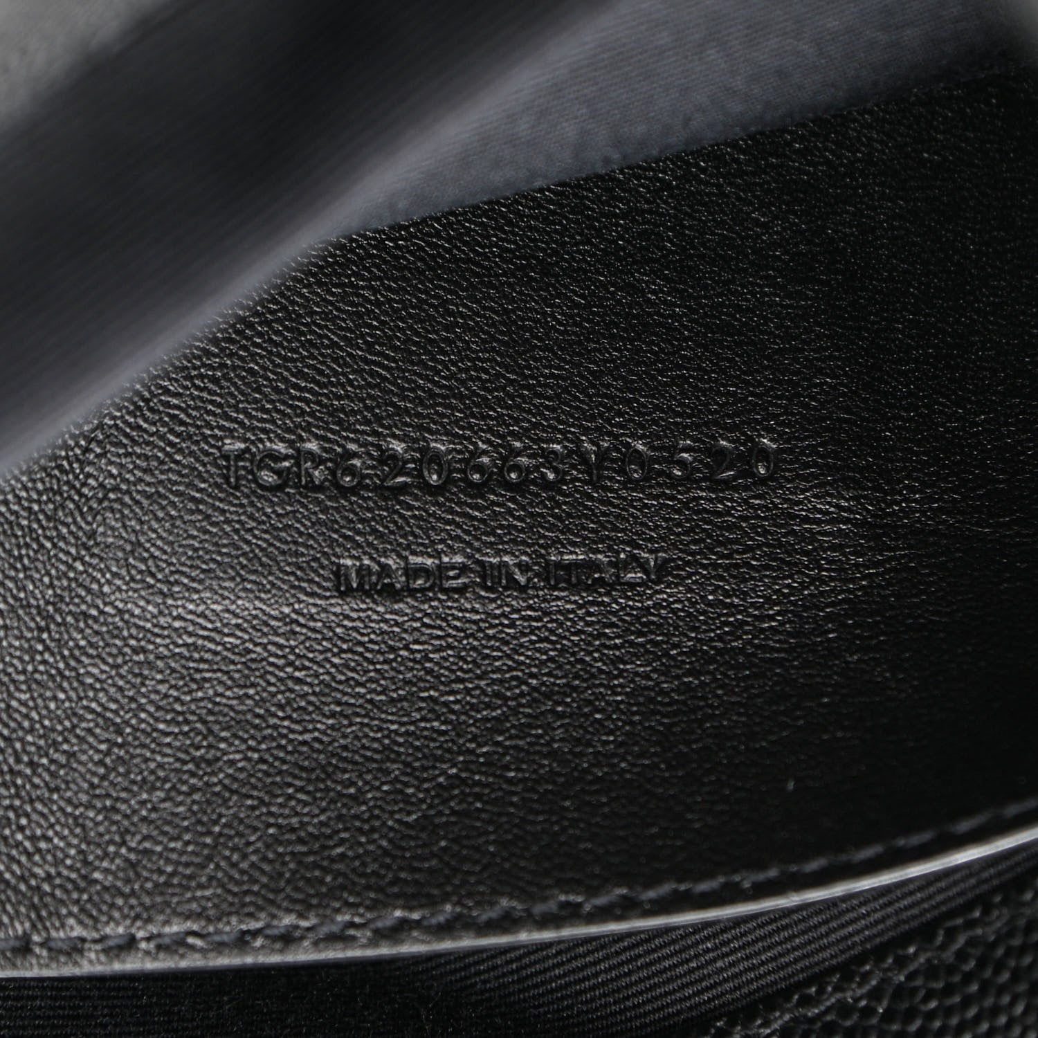 Saint Laurent Grain De Poudre Medium West Hollywood Monogram Fold-Over Black 8 of 11