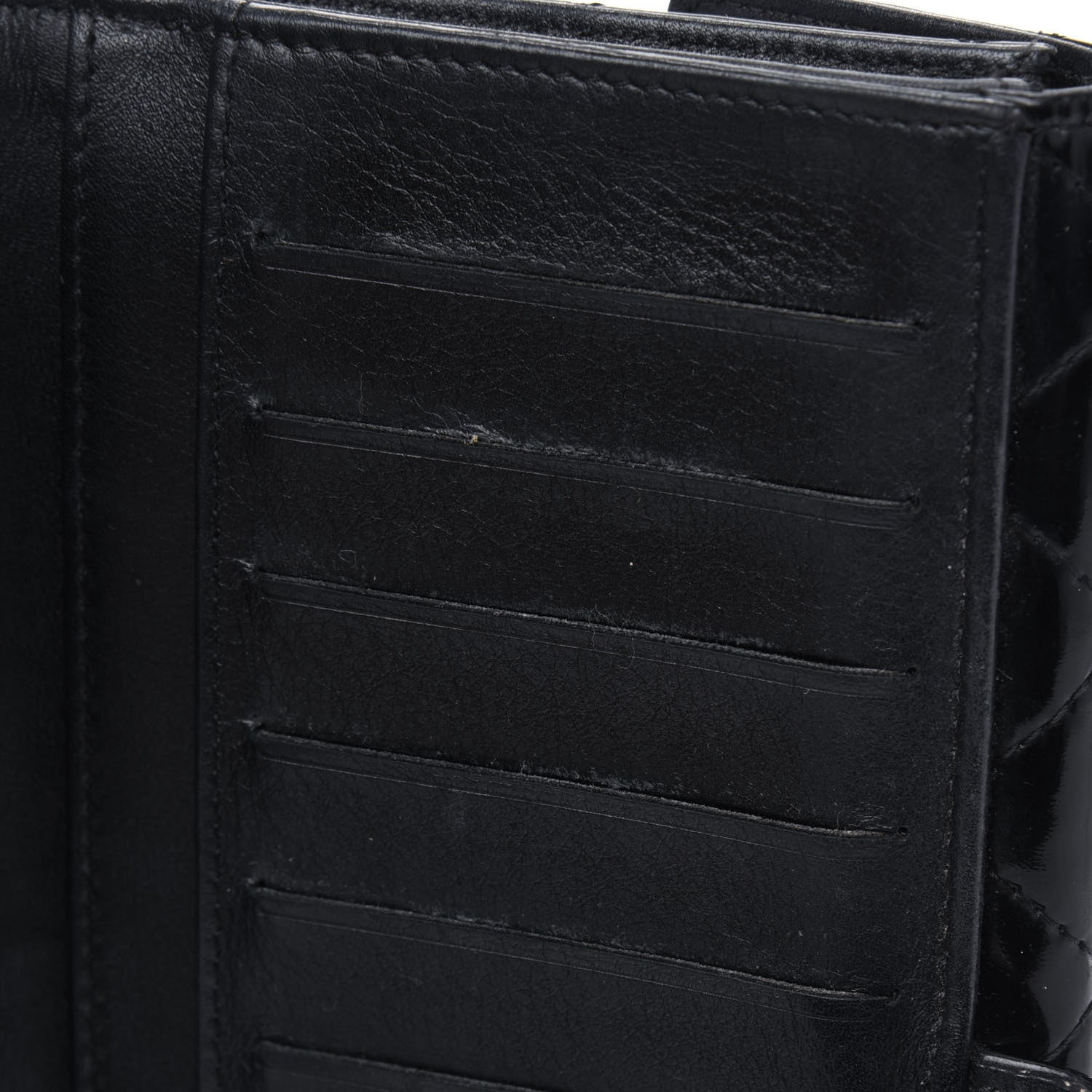 Chanel Patent Quilted Large Brilliant Flap Wallet Black 10 of 20