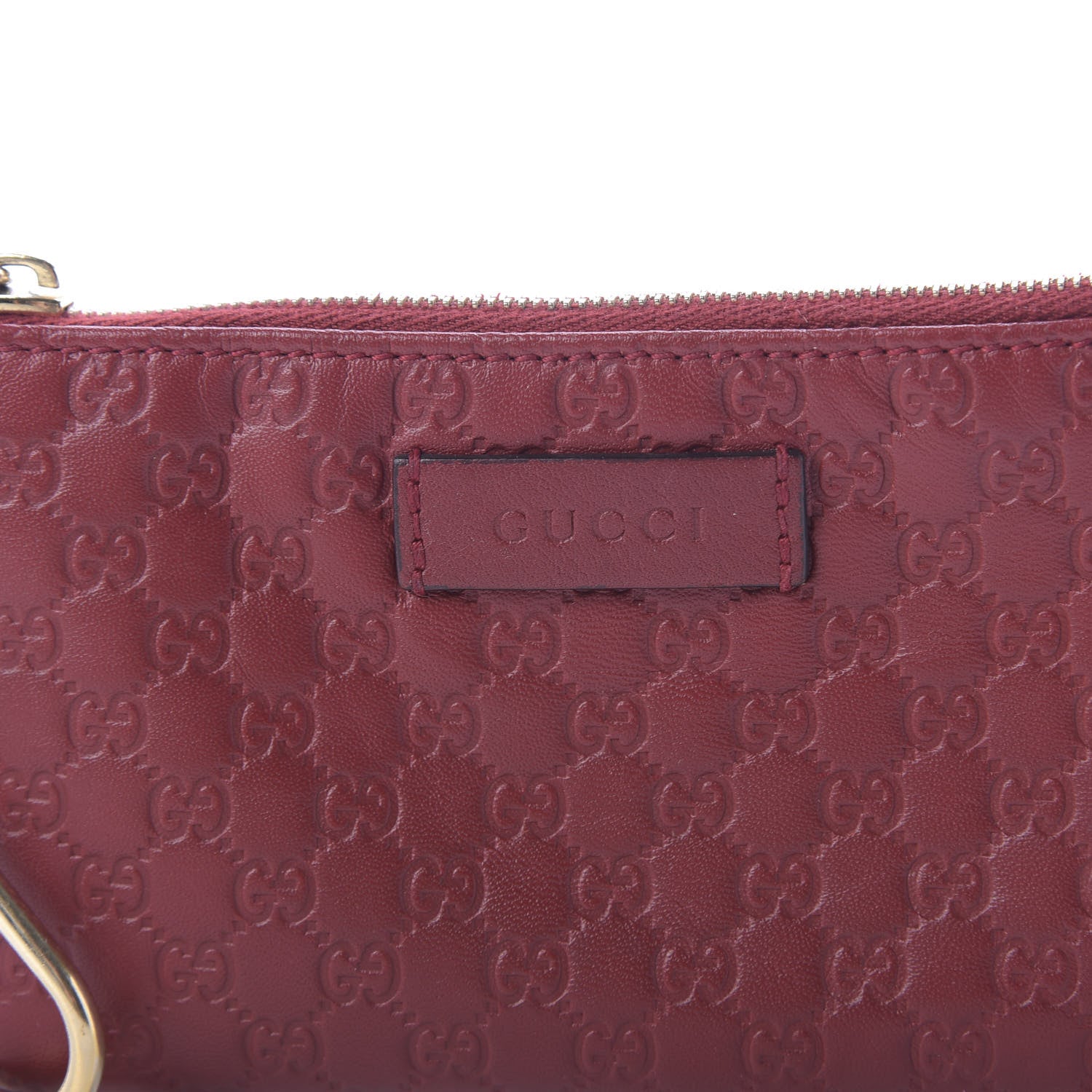 Gucci Microguccissima Key Ring Coin Case Hibiscus Red 10 of 10