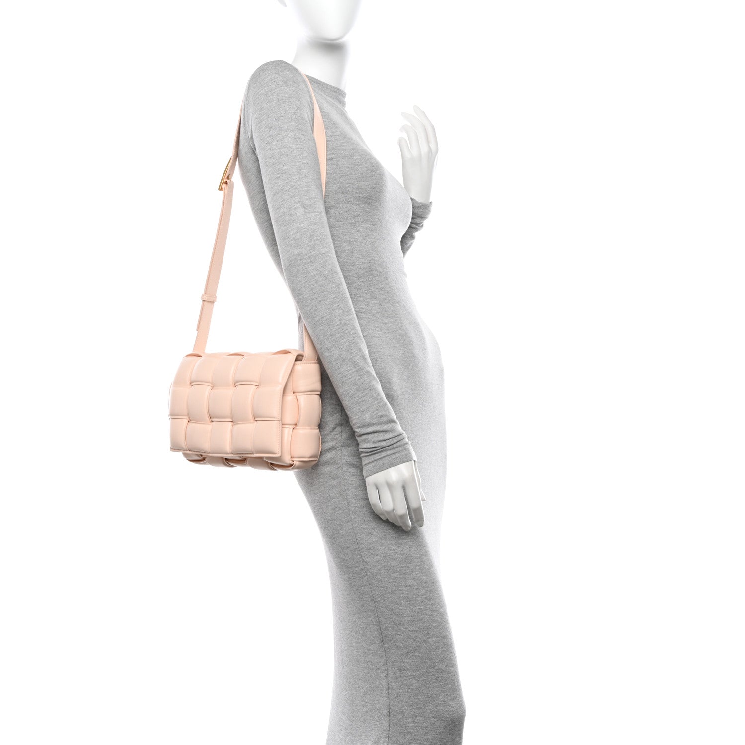 Bottega Veneta Nappa Maxi Intreccio Padded Cassette Crossbody Bag Melon Washed 2 of 12