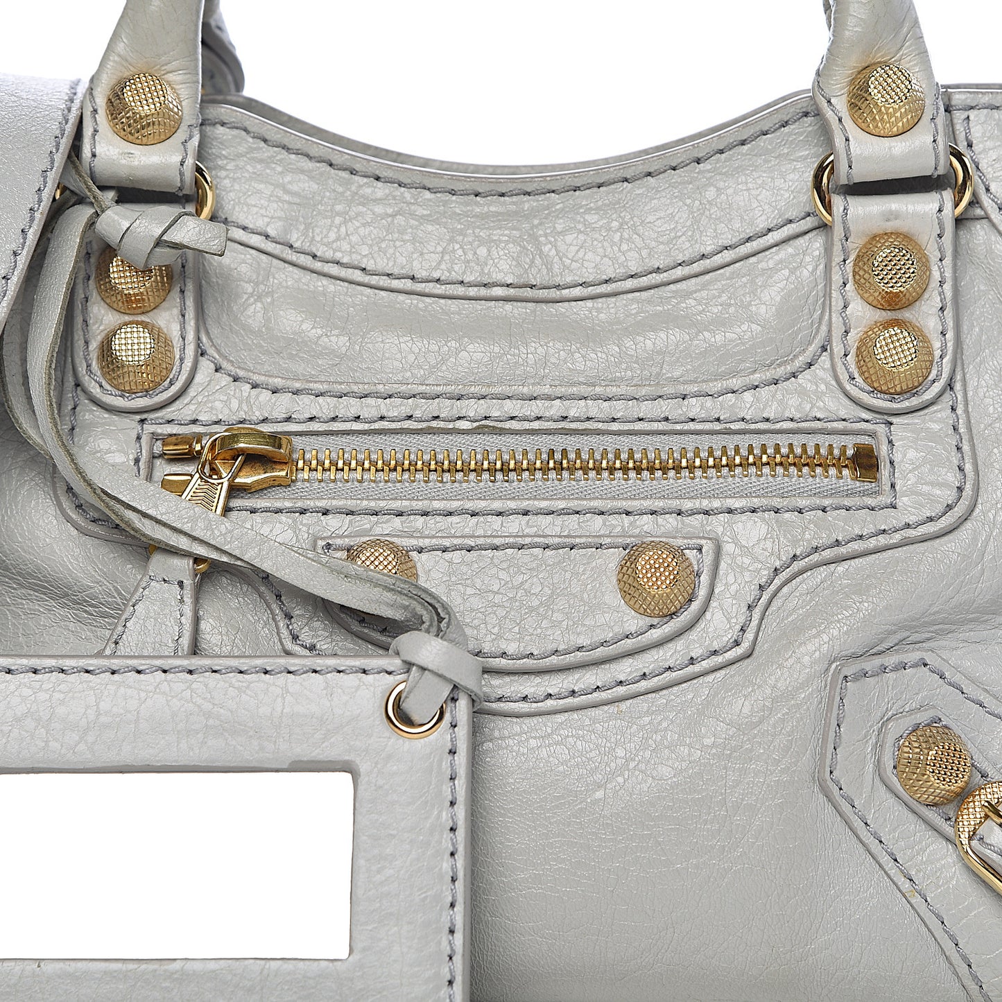 Agneau Giant 12 Gold Hardware Mini City Gris Melange