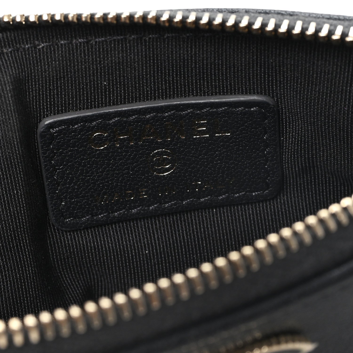 Chanel Caviar Quilted Small Vintage Mademoiselle Cosmetic Case Black 6 of 8