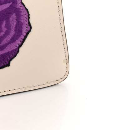 Gucci Calfskin Floral Medium Sylvie Top Handle Bag Off White 13 of 16