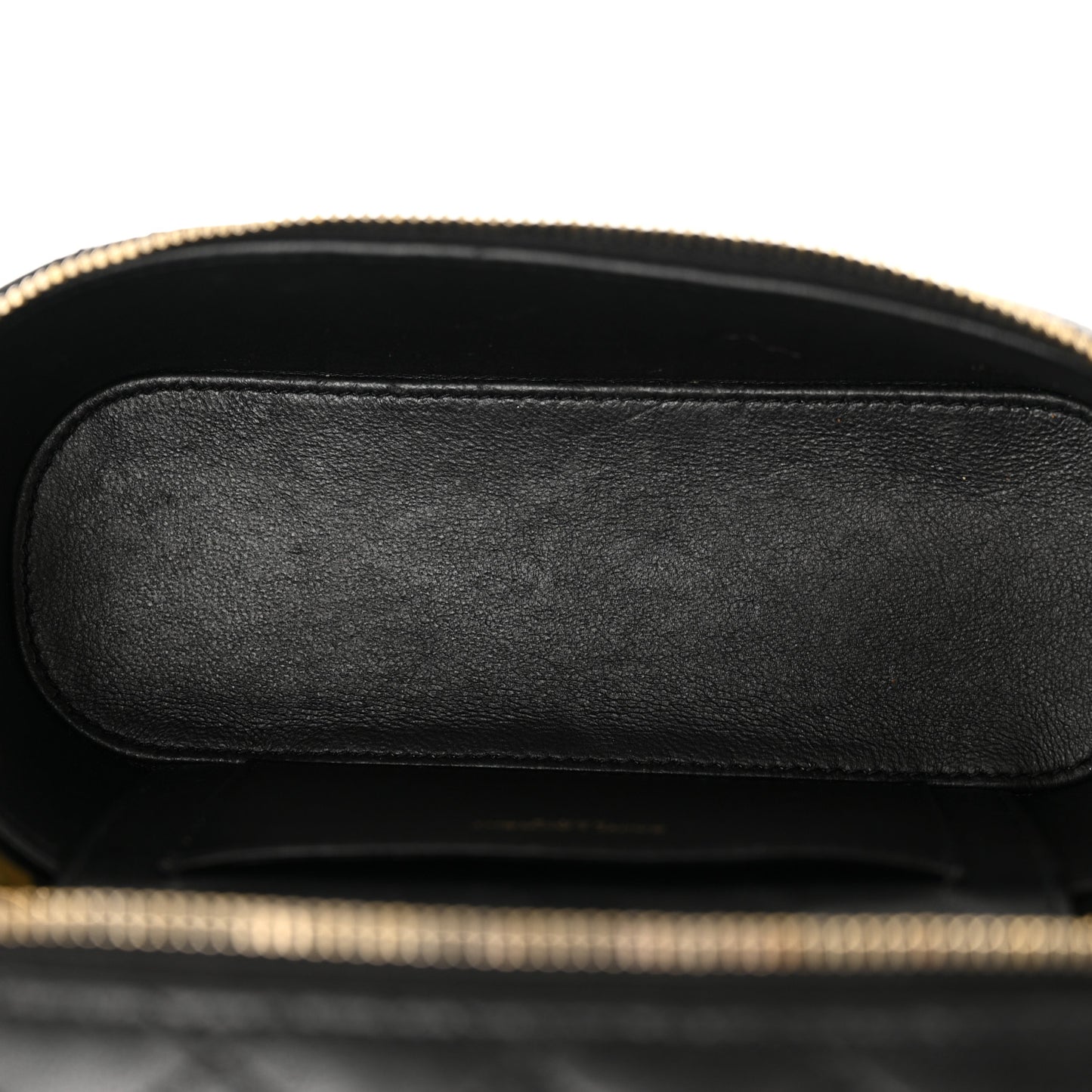 Lambskin Quilted Mini Gaby Vanity Case Black