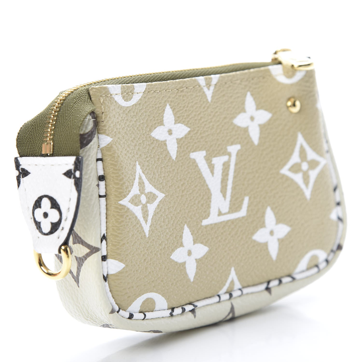 Louis Vuitton Monogram Giant Micro Pochette Accessories Kaki White 3 of 8